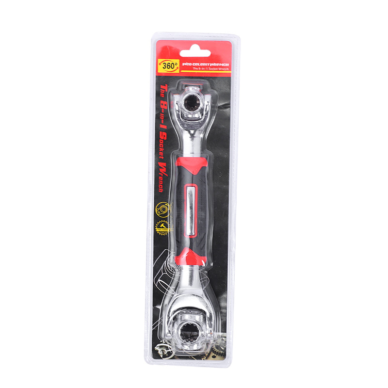 Factory wholesale 8-in-one multi-functional wrenches, 52-in-one and 48-in-one wrenches, double-head bidirectional rotating wrenches Item Picture