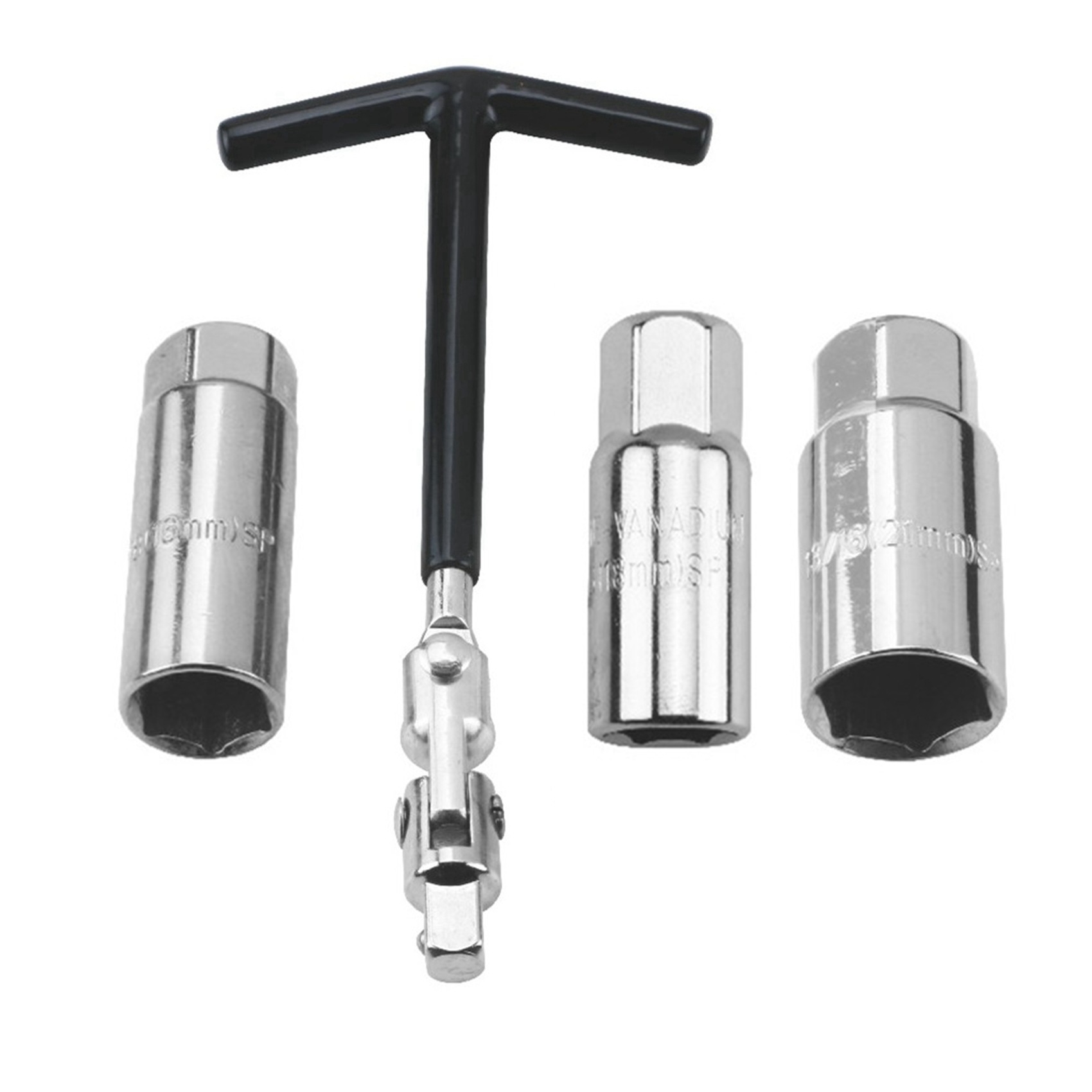 Kehong Factory Spark plug socket wrench 4-piece set T-shaped auto repair wrench T-shaped manual tool 16 18 21mm full figure
