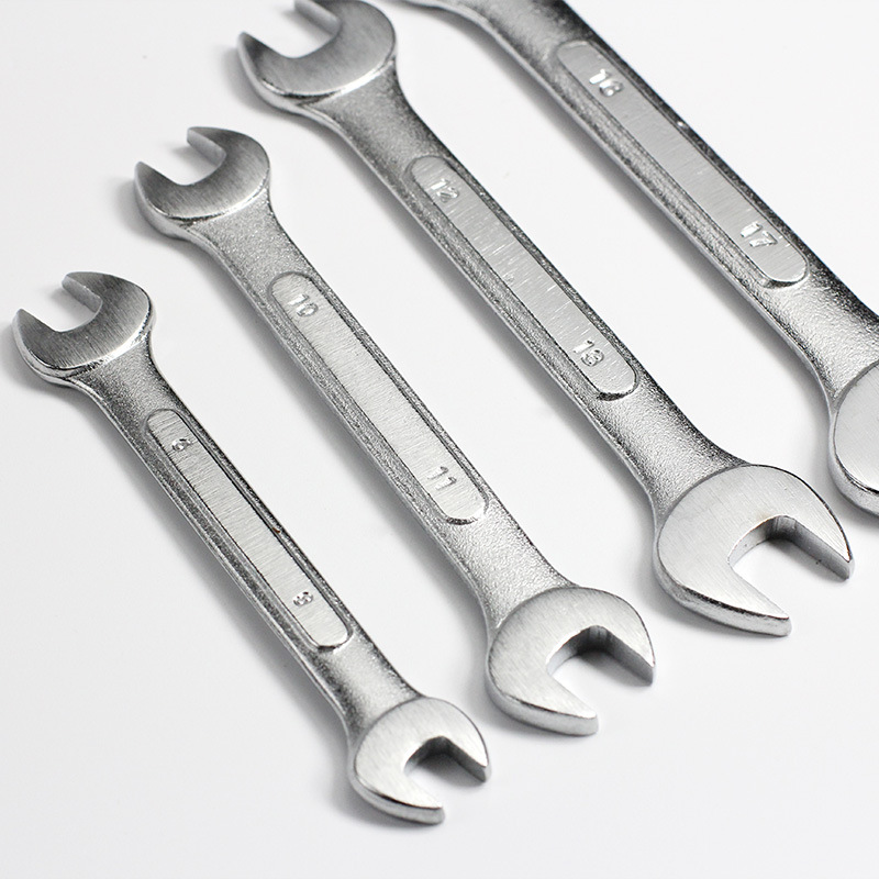 Wholesale of industrial-grade manual wrenches, high-carbon steel ribbed open-end wrenches and double-ended open-end wrenches from the manufacturer Item Picture