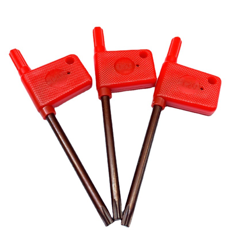 Hongqi plum Blossom wrench, CNC turning tool holder, screw wrench, tool disk, tool handle, key, T-type wrench T6, T7, T8, T10, T15T Item Picture
