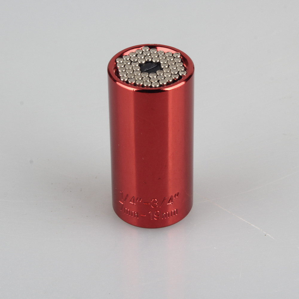 Factory direct supply of color universal sleeves, multi-functional color heads, chromium-vanadium steel 7-19mm magic sleeves undefined