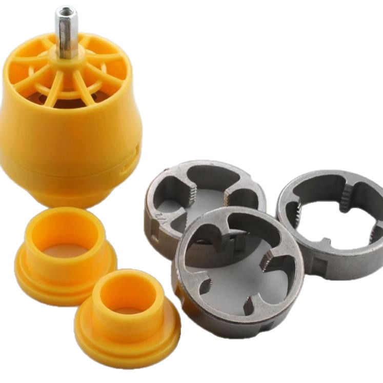 Water pipe thread, plastic pipe thread, electric and manual snap-on electric drill type water pipe threading machine Item Picture