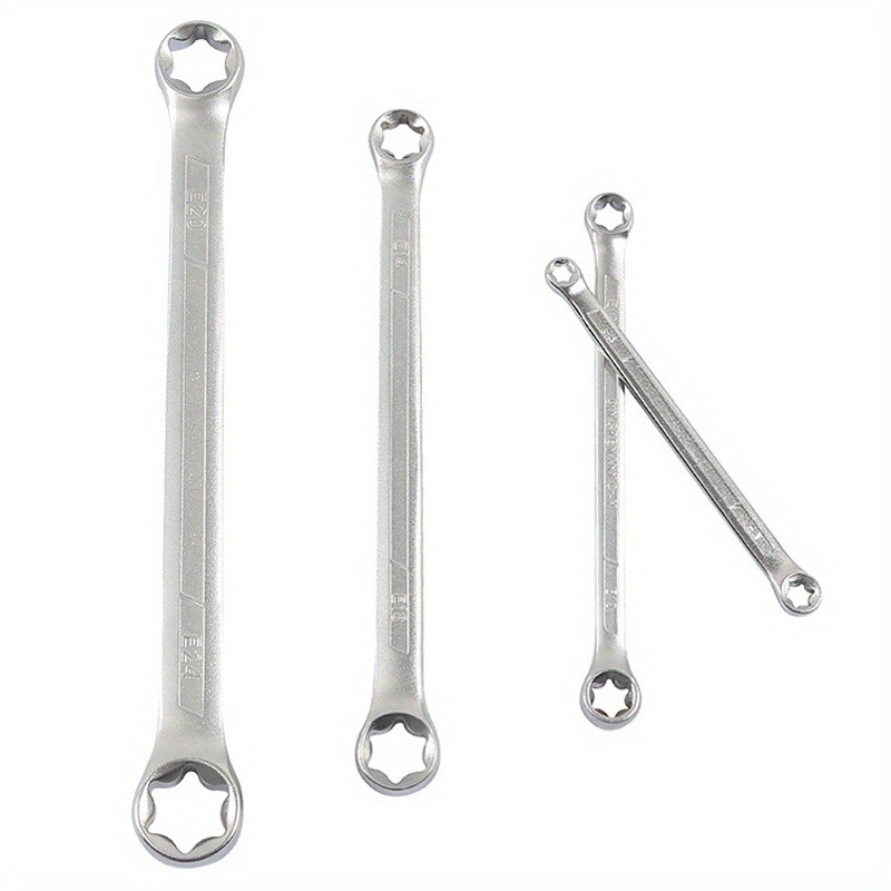 Direct purchase of sandblasting E-type wrench double-head hexagonal plum blossom type auto repair tool set from the manufacturer details Picture