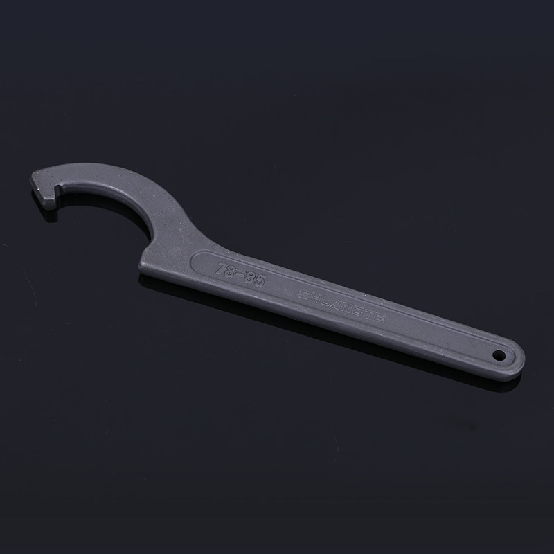 Double Special Manual hardware Tools, multi-specification industrial-grade crescent hook wrenches, round nut hook type adjustable wrenches Specification drawing