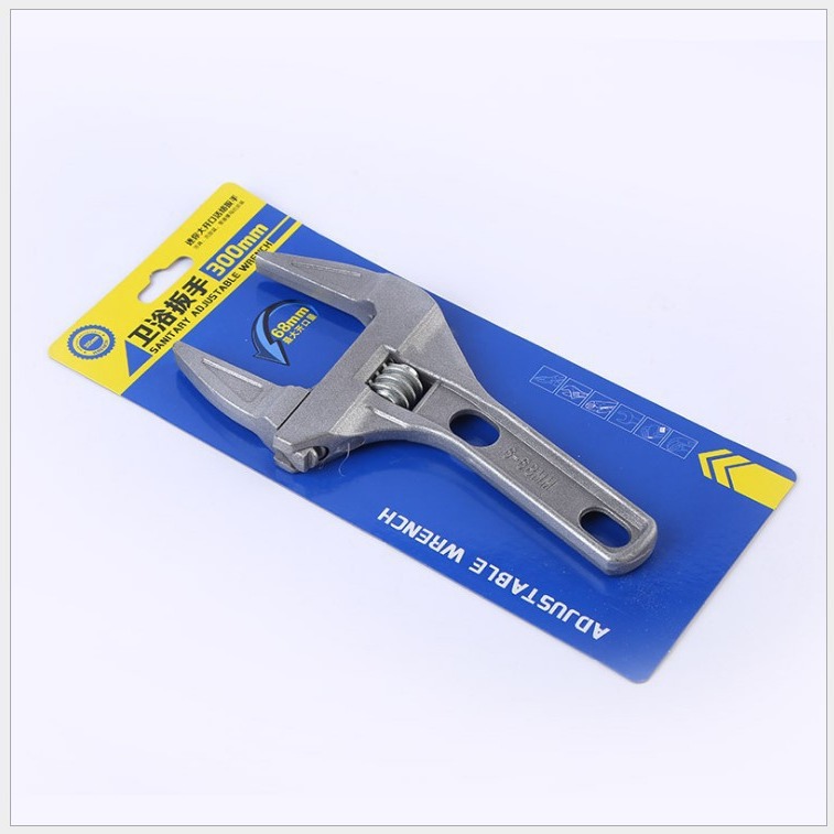 Factory wholesale of high-quality bathroom wrenches with 6-68mm large opening, short-handled aluminum alloy movable plumbing hardware tools Application Scenario