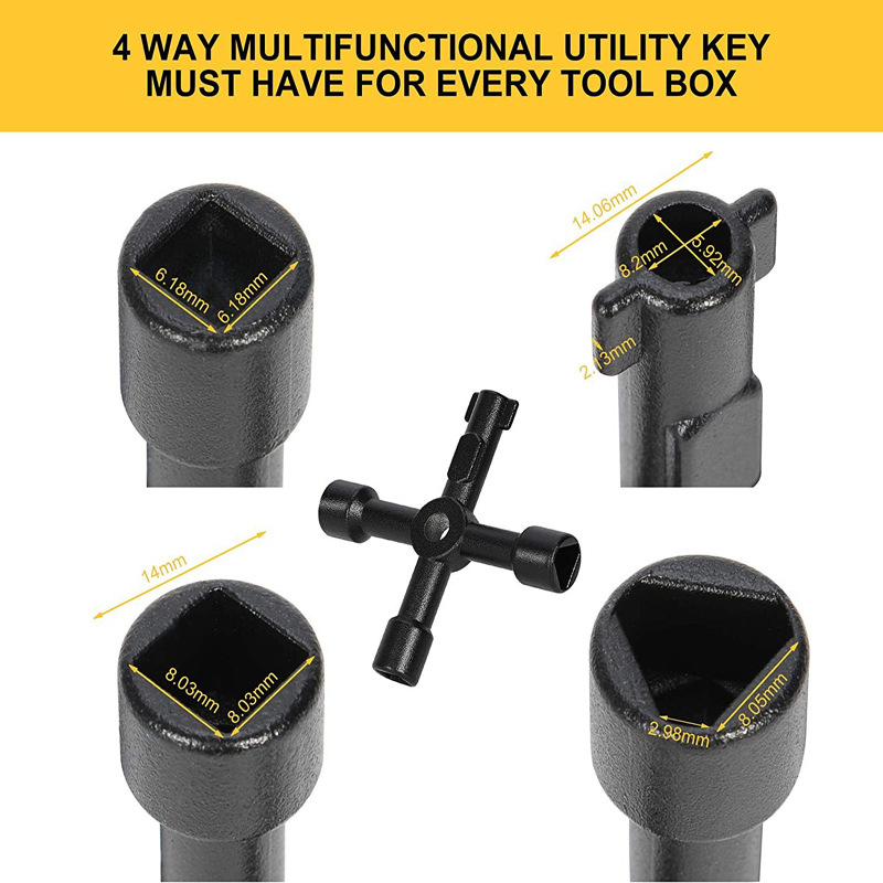 Factory direct supply T-shaped handle wrench, multi-functional T-shaped wrench, water meter wrench details Picture