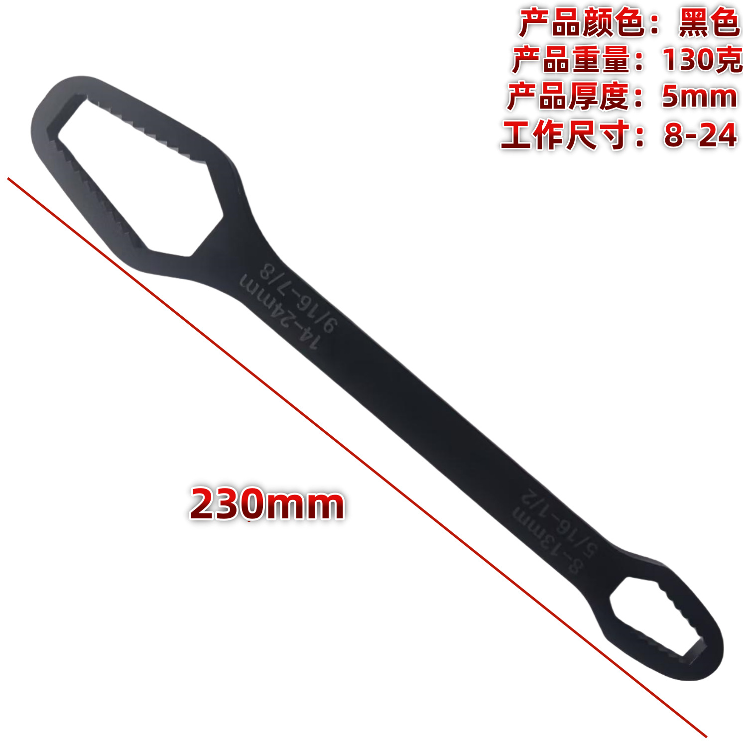 Multi-functional box wrench, self-tightening universal adjustable wrench, double-headed glasses pocket wrench, multi-purpose universal quick wrench Application Scenario