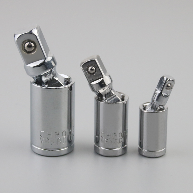 360-degree rotary joint, large fly, medium fly, small fly conversion joint, socket wrench accessory, union joint combination set Specification drawing