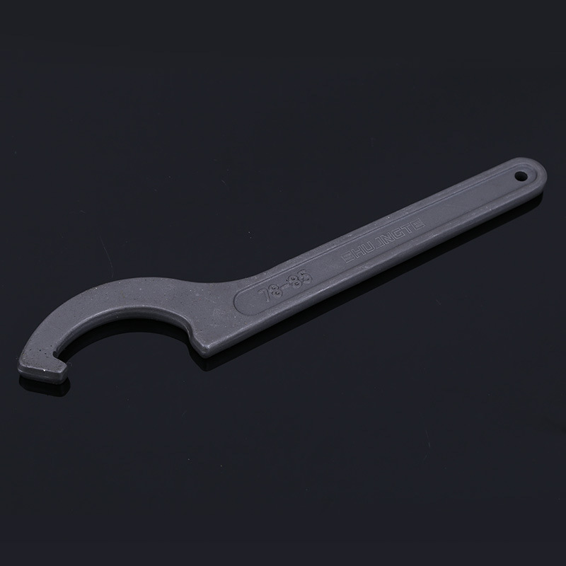 Double Special Manual hardware Tools, multi-specification industrial-grade crescent hook wrenches, round nut hook type adjustable wrenches details Picture