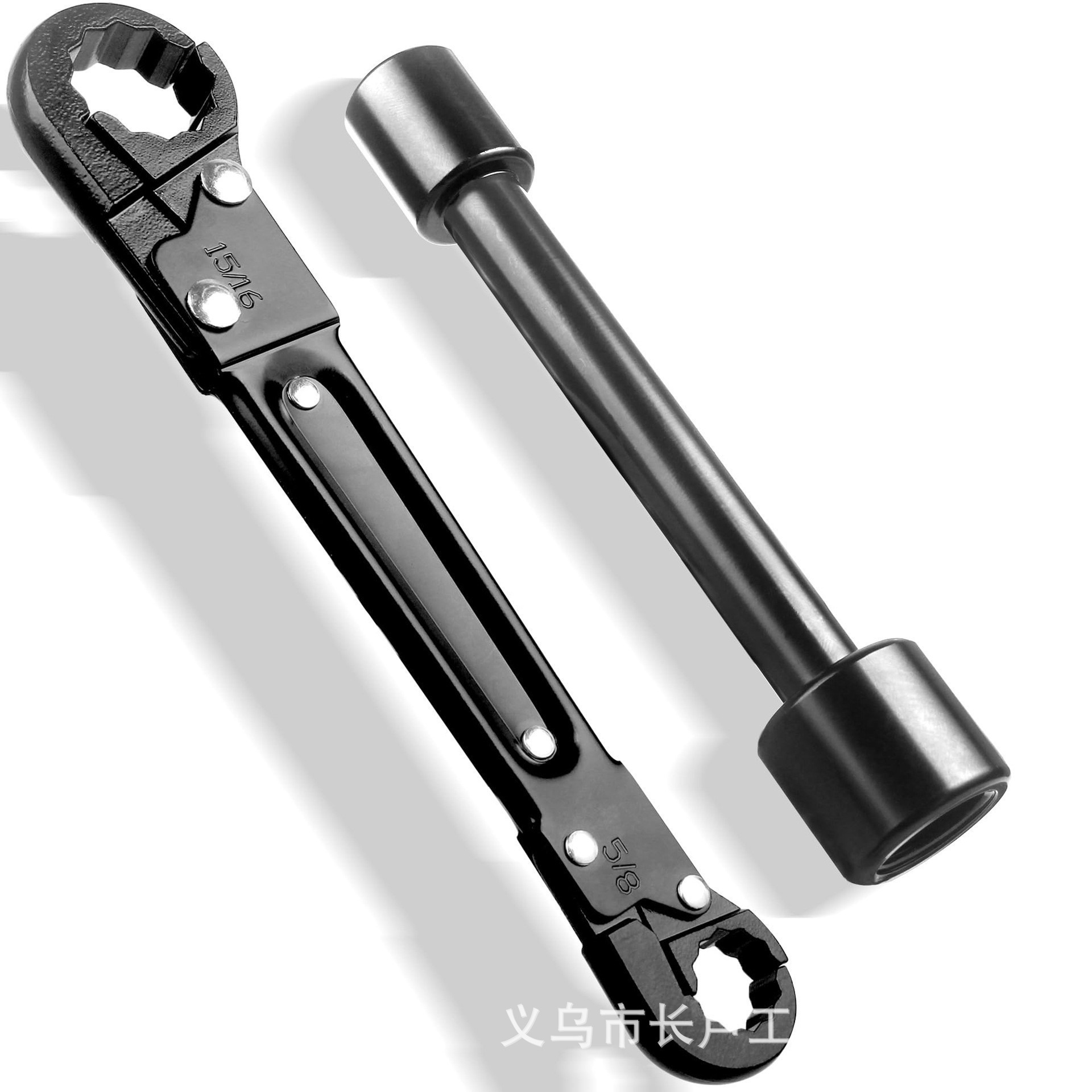 Double-ended pipe repair wrench undefined