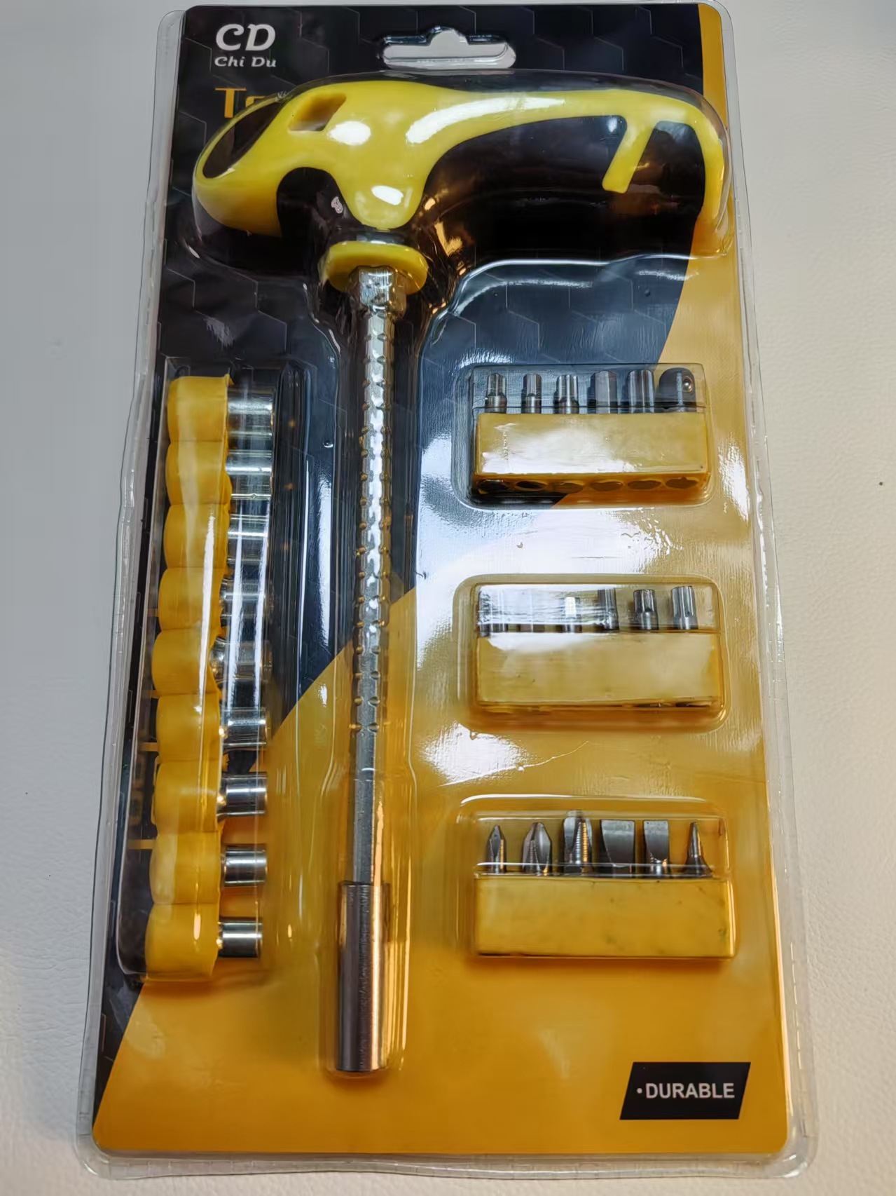 Cross-border combination bidirectional mini screwdriver ratchet wrench handle screwdriver hex socket wrench socket wrench undefined