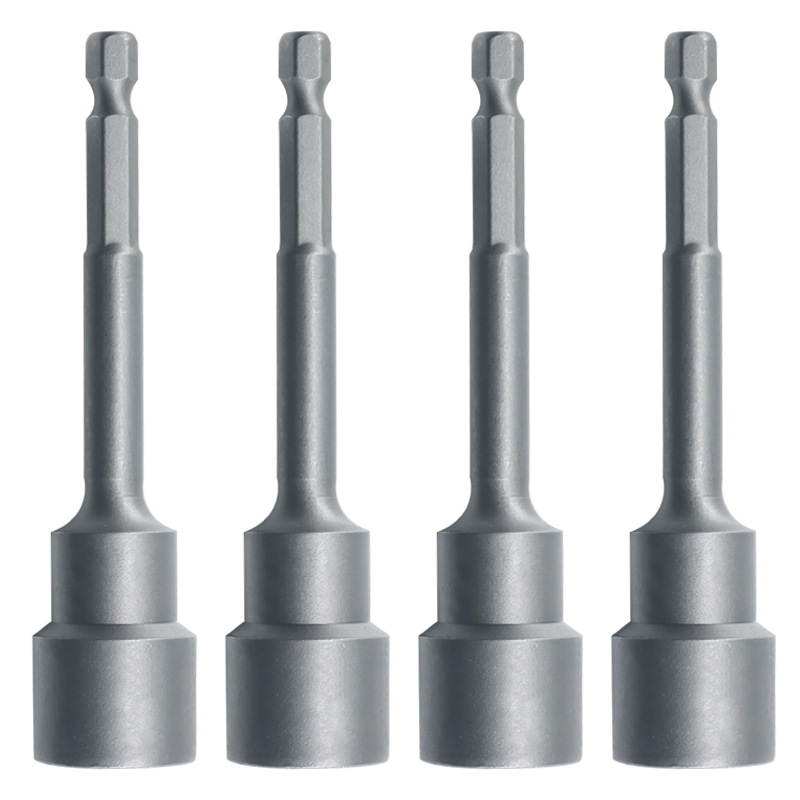 Hexagon socket strong magnetic extended type air gun, air batch, screwdriver, hand drill, electric wrench, long socket head Item Picture