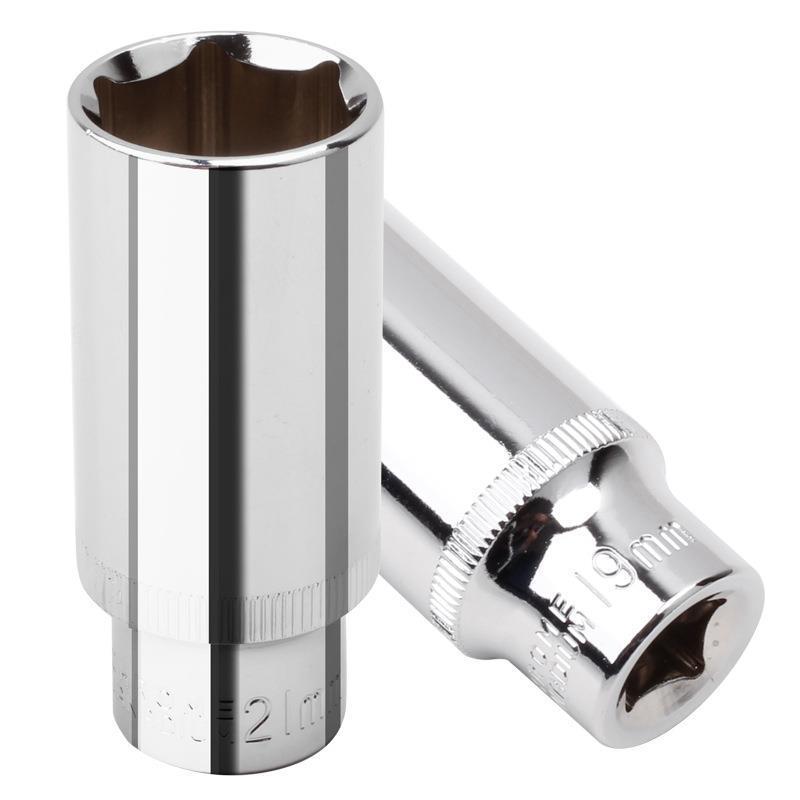 Zhongfei Long Socket 3/8 hexagonal socket extended socket head external hexagonal socket wrench set factory direct sales Item Picture