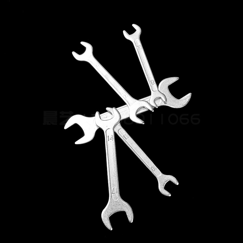 Manufacturer accessories, open-end machine tools, typing, stamping, double-head fixed wrench, complete delivery, galvanized 8-10-12-14 details Picture