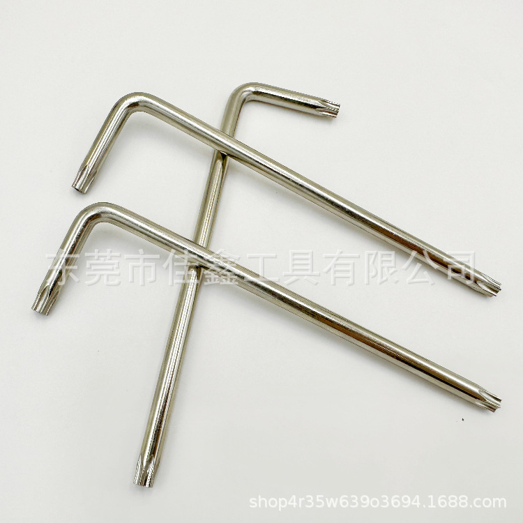 Dongguan manufacturer wholesale T20 plum blossom anti-theft wrench, hex screwdriver, double-head hex key tool set Specification drawing
