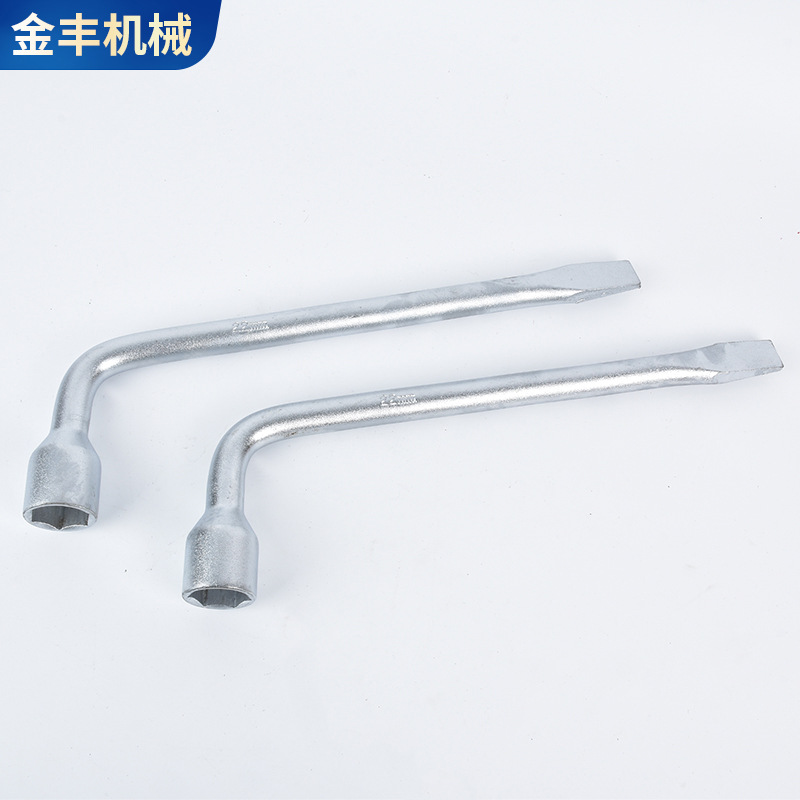 Shandong processing gong knife elbow wrench, L-shaped welding knife wrench, dual-purpose pipe elbow wrench for auto repair tools Specification drawing