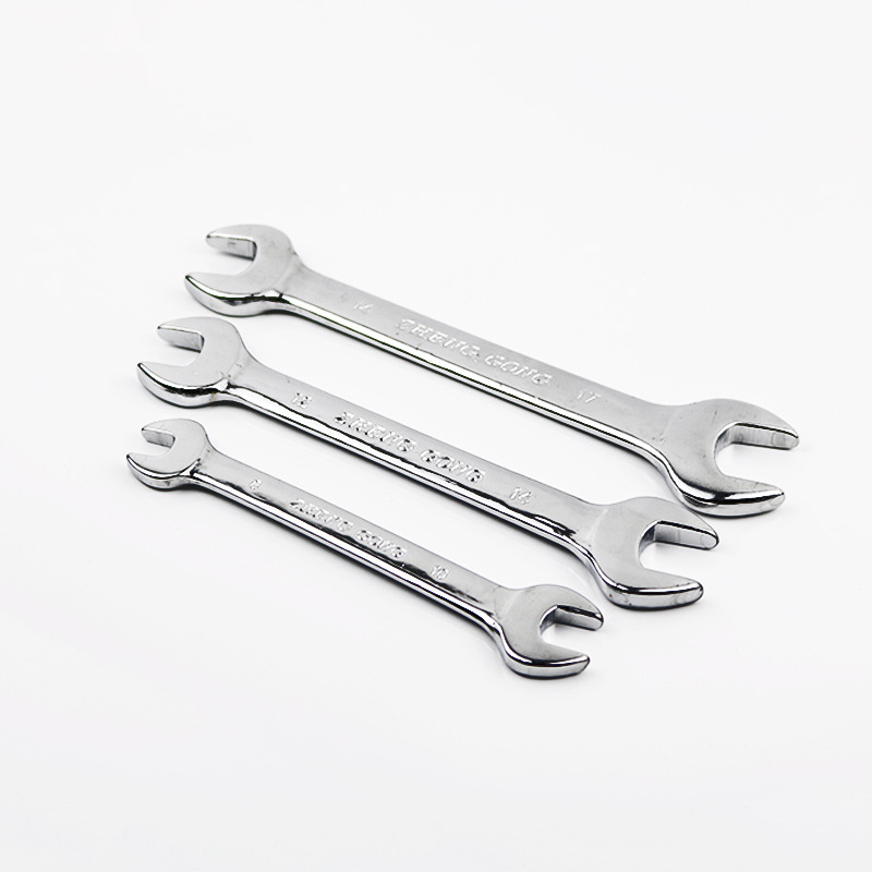 Wholesale Zhenggong brand open wrench, simple fixed head manual mirror double-head fixed wrench, double-head fork open wrench Item Picture