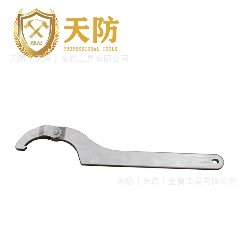 Tianfang stainless steel tools, stainless steel adjustable hook wrenches, high quality and high guarantee full figure