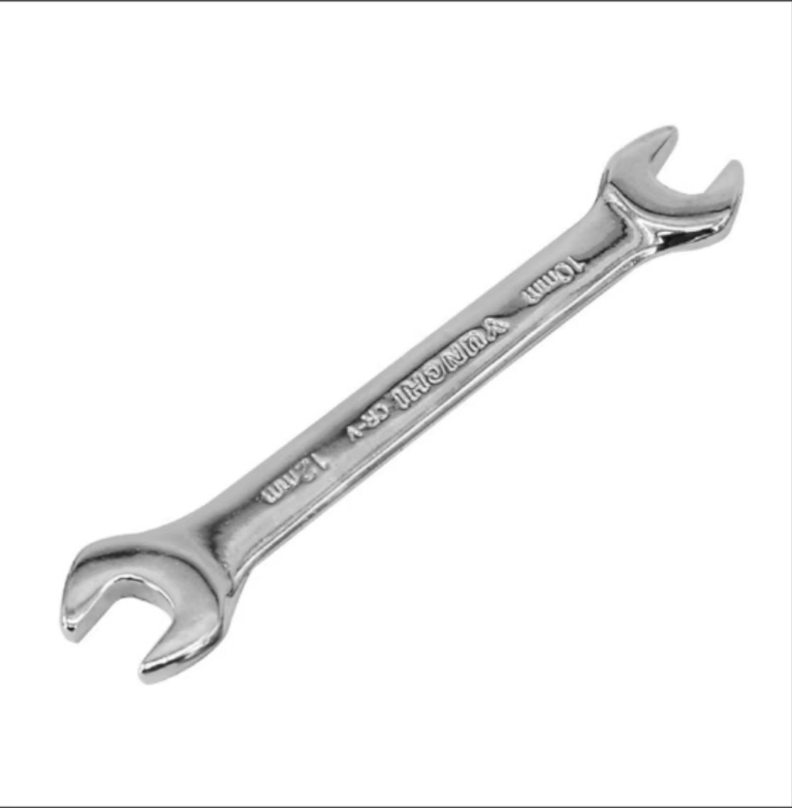 Mirror-finished heat-treated carbon steel double-head box open-end wrench, auto repair machine repair open-end wrench, box wrench, fixed wrench undefined