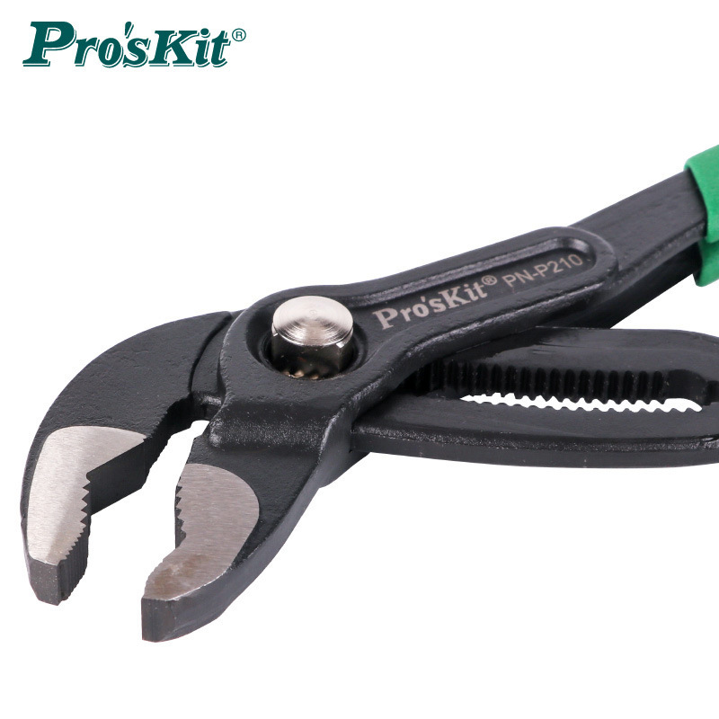 Taiwan Baogong 10-inch pump wrench PN-P210 Quick-adjustment multi-functional adjustable pipe wrench wrench pipe details Picture