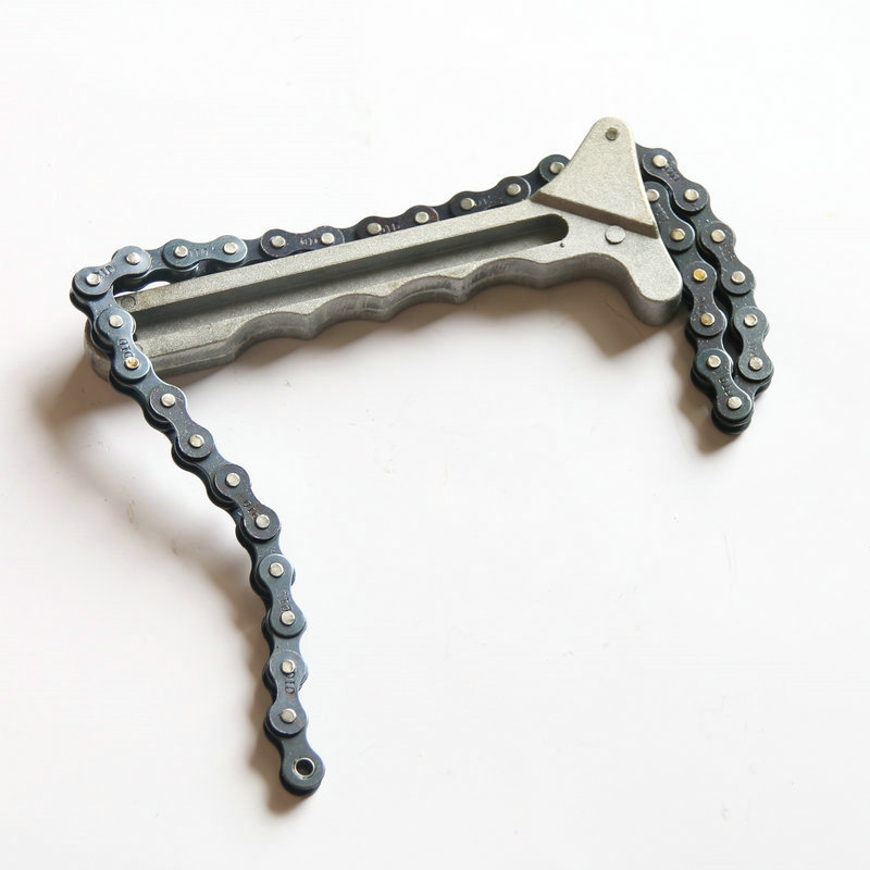 The manufacturer's Zhonggong aluminum chain wrench, chain-type auto repair oil grid wrench, auto repair tools Specification drawing