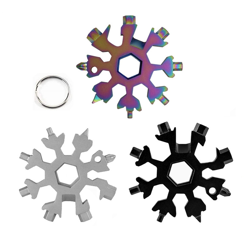 Wholesale of Gotuan 420 stainless steel octagonal tool 18-in-one multi-functional small tool octagonal snowflake wrench full figure