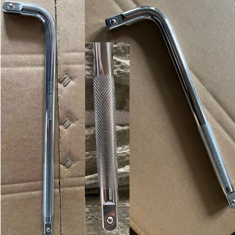 Manufacturer's Dafei elbow rod extension rod socket connection rod socket wrench accessory 1/2 socket wrench L-shaped handle Specification drawing