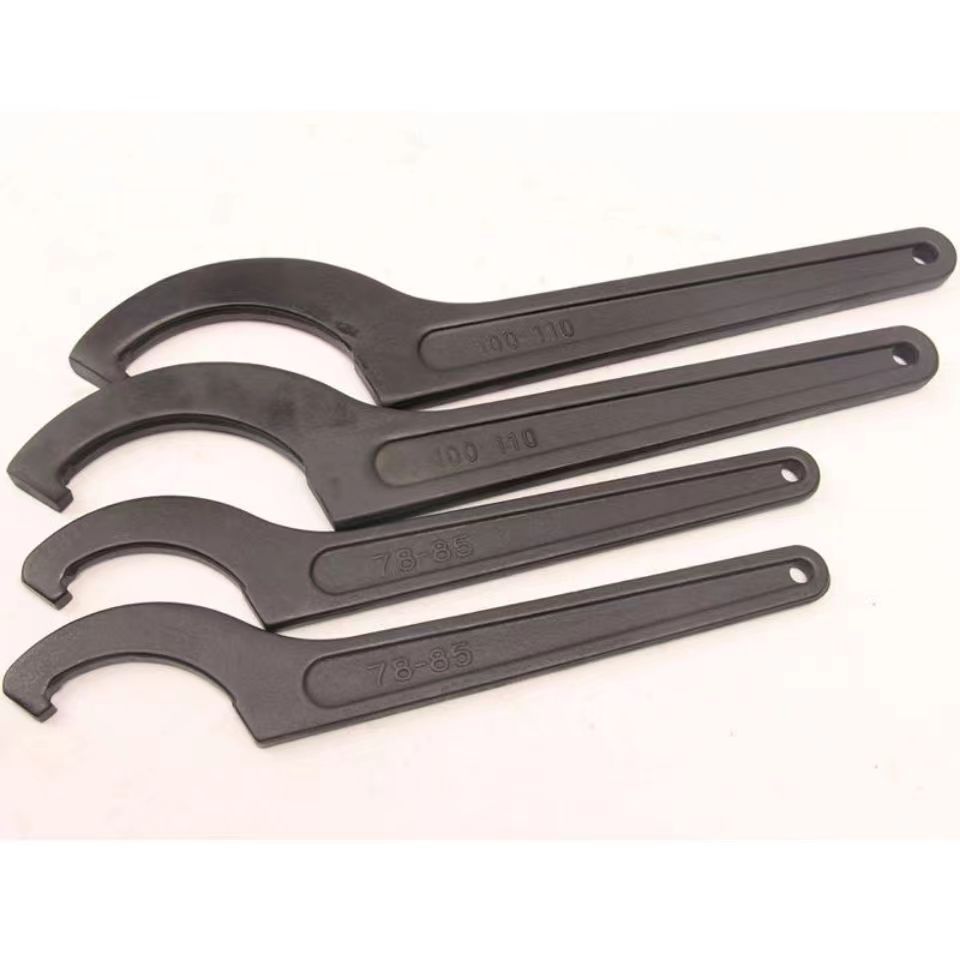 Crescent wrench side hole hook plate 90-95mm industrial grade semi-circular side hook head wrench hook type wrench Item Picture