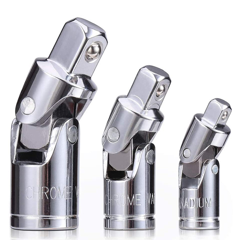 Sleeve universal joint, sleeve turning adapter, 1/4 inch, 3/8 inch, 1/2 inch universal joint full figure