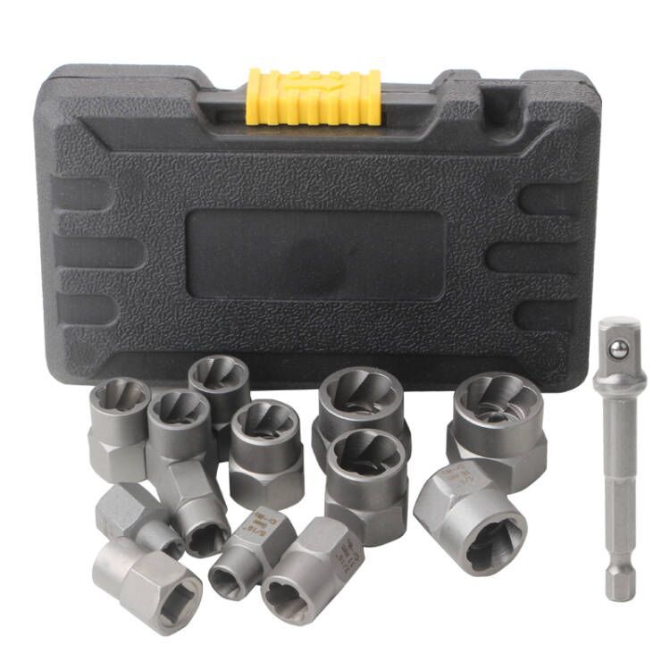 14-piece set of bad nut remover, reverse thread sleeve, stripped thread sleeve, BBA anti-theft screw, rogue sleeve, remover Application Scenario