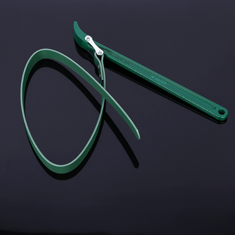 Auto repair filter disassembly wrench, belt-type filter element wrench, Jiuli oil filter wrench, air compressor rubber belt Specification drawing