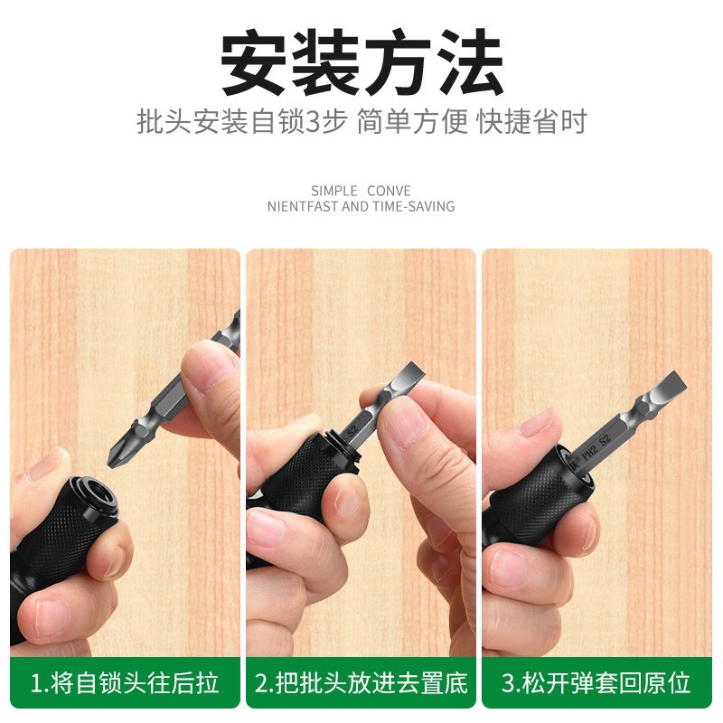 Electric wrench joint, telescopic spring sleeve, air cannon conversion head, air wrench sleeve, hexagon socket 1/2 to 1/4 drill chuck Application Scenario