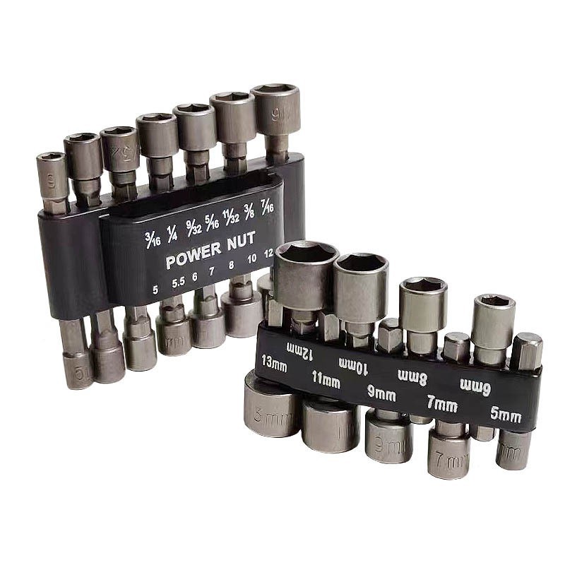 Cross-border 9/14 set of hexagonal socket nozzles, nuts, screwdrivers, drill bits, adapters, power tools, wrenches, screws details Picture