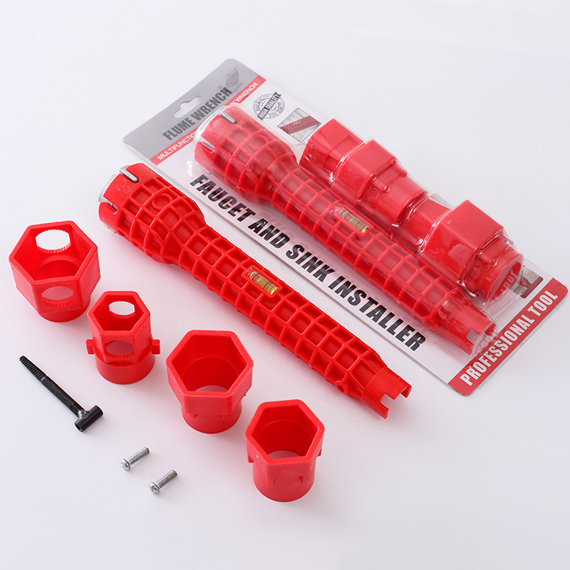 Multi-functional water pipe, bathroom wrench, plumbing installation tool, household water pipe, faucet, Angle valve, sink repair and disassembly undefined