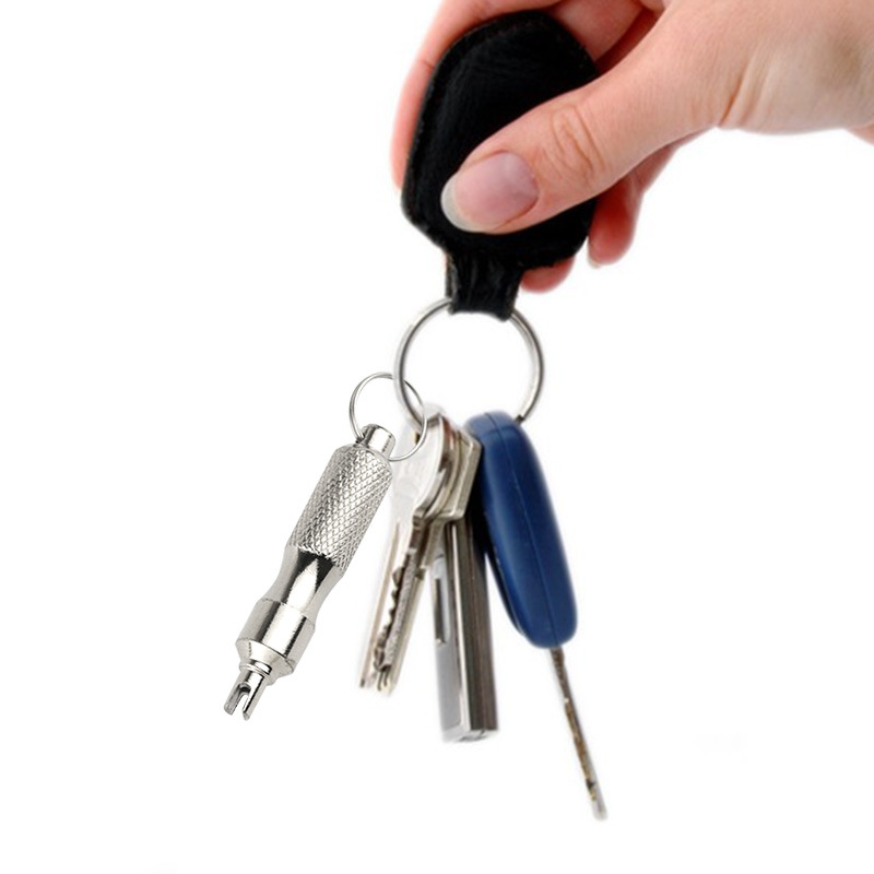 Portable tire valve core wrench, American tire valve nozzle for cars and motorcycles, tool for removing tire valve cores Item Picture