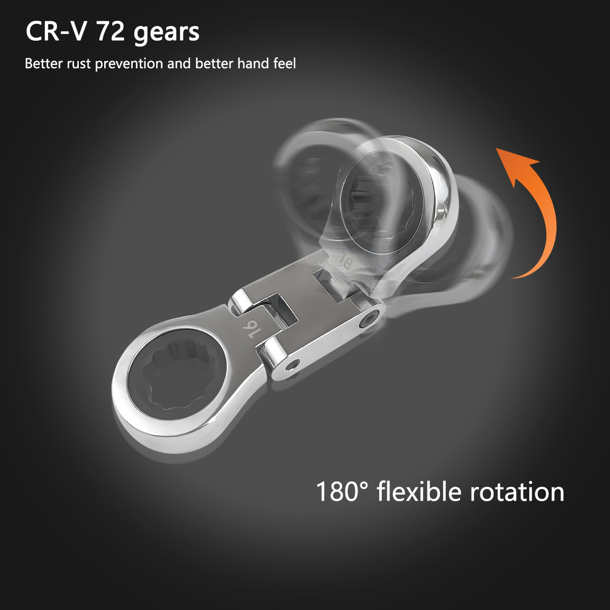 The 5pcs mini double-head ratchet wrench and mini auto repair wrench are portable, easy to use and durable Specification drawing