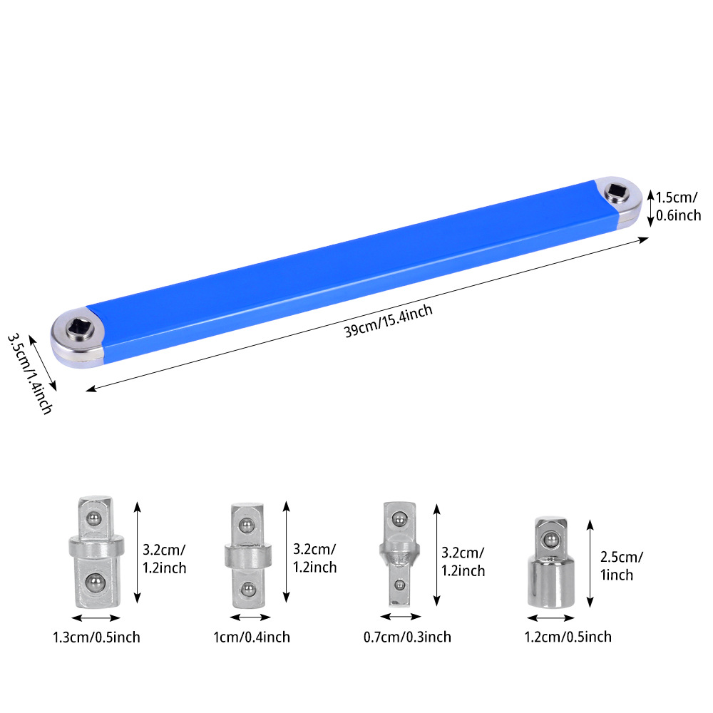Universal multi-function Extension wrench ratchet extension wrench two-purpose wrench offset extension wrenc Application Scenario