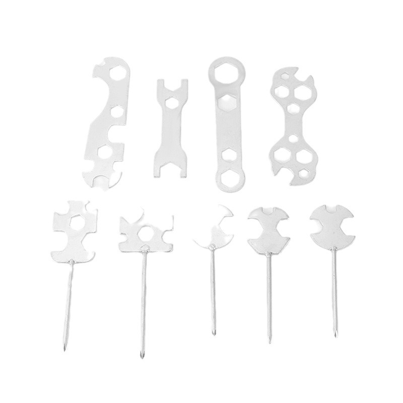 Multi-functional stamping open-end wrench, round and square welded cross screwdriver, stamping wrench manufacturer direct supply Item Picture