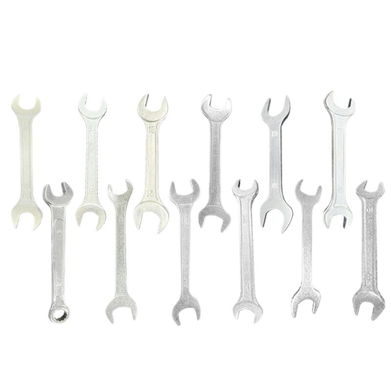 A complete set of manual wrenches, including double-ended wrenches, open-end wrenches, tools, wrenches, and a full set of dual-purpose wrenches Item Picture
