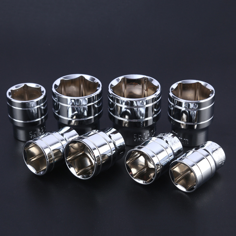 1/2 Dafei chromium vanadium steel hexagonal short socket mirror socket head electric wrench socket hexagonal socket head 12.5mm Application Scenario
