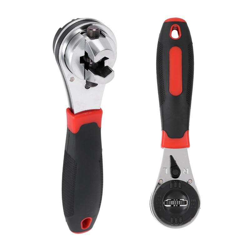 6-22MM adjustable ratchet wrench, multi-functional adjustable open-end wrench, manual wrench tool full figure