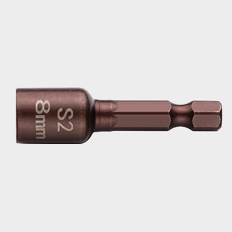 Dovetail nail socket strong magnetic screwdriver head sleeve hexagon socket high strength tile nail socket hand drill dovetail screwdriver head Application Scenario