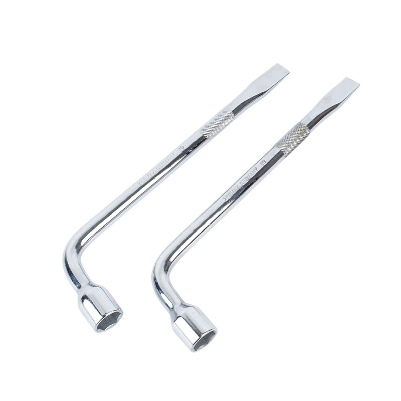 L-shaped car tire socket wrench, tire wrench, effort-saving disassembly crowbar wrench, maintenance elbow screw wrench Item Picture