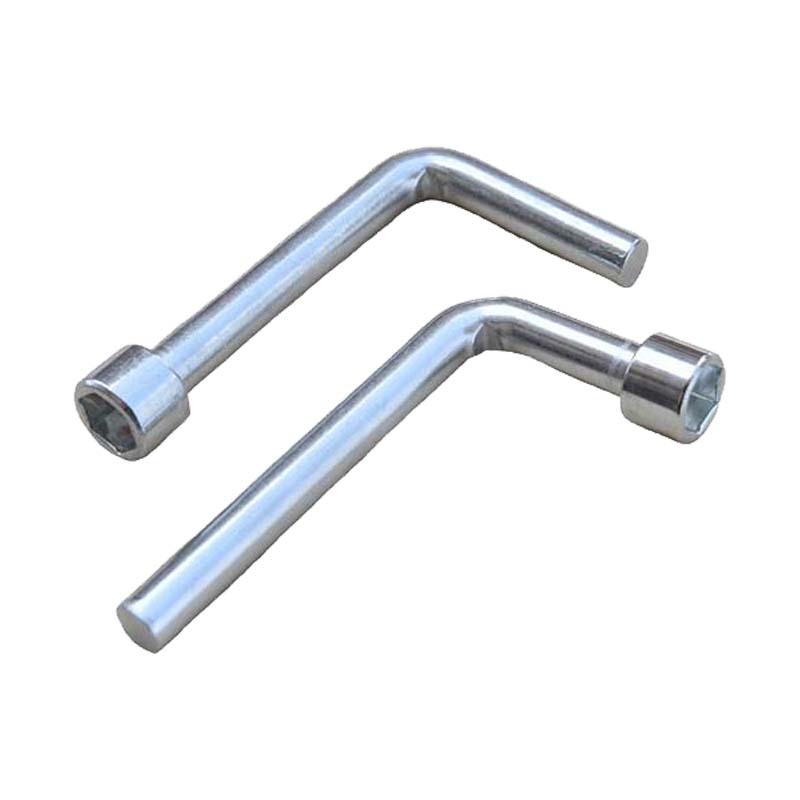Wholesale of multiple models of wrenches from the manufacturer, carbon steel sleeve matching tools, L-shaped pipe galvanized 13 single-head forklift wrenches Item Picture
