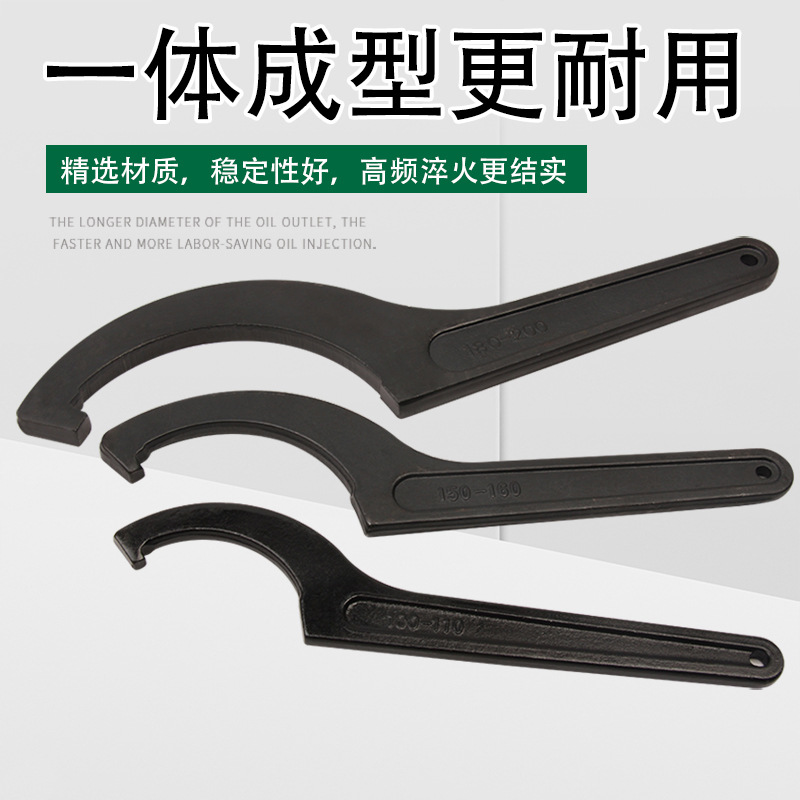 Wholesale of forged crescent wrenches, hook wrenches, hook head wrenches and hardware manual tools full figure