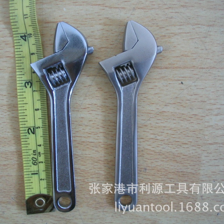 4 "-100mm electroplated wrench, flexible wrench quenched, fully polished and chrome-plated full figure