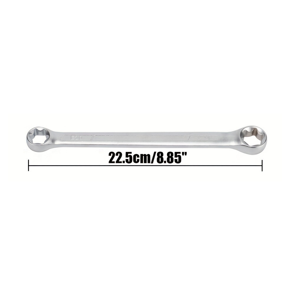 Direct purchase of sandblasting E-type wrench double-head hexagonal plum blossom type auto repair tool set from the manufacturer undefined