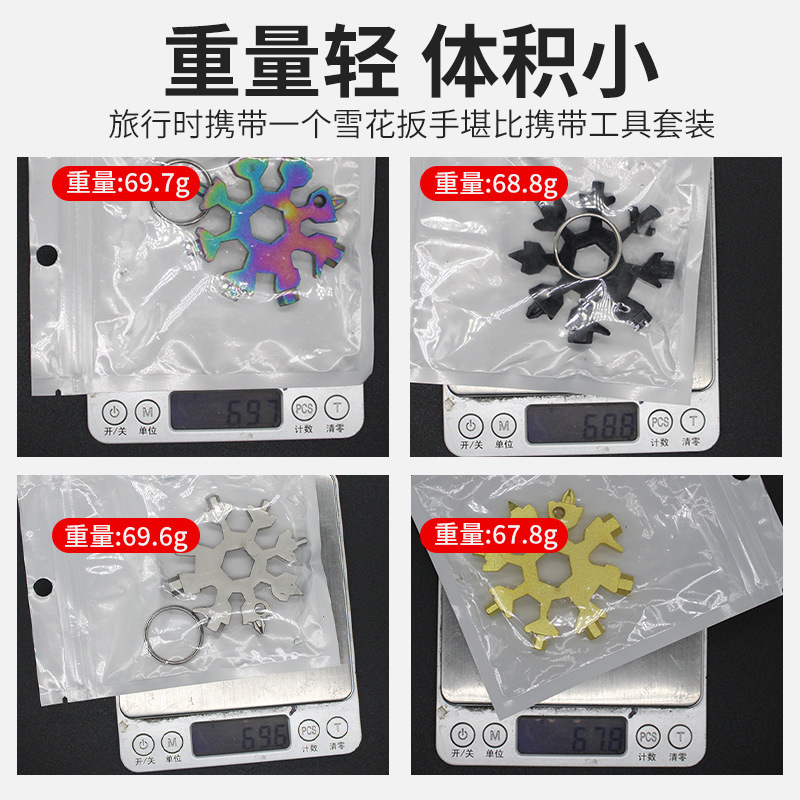 Wholesale snowflake wrenches, mini screwdrivers, Allen and octagonal portable snowflake 19-in-one tool cards from the manufacturer Application Scenario