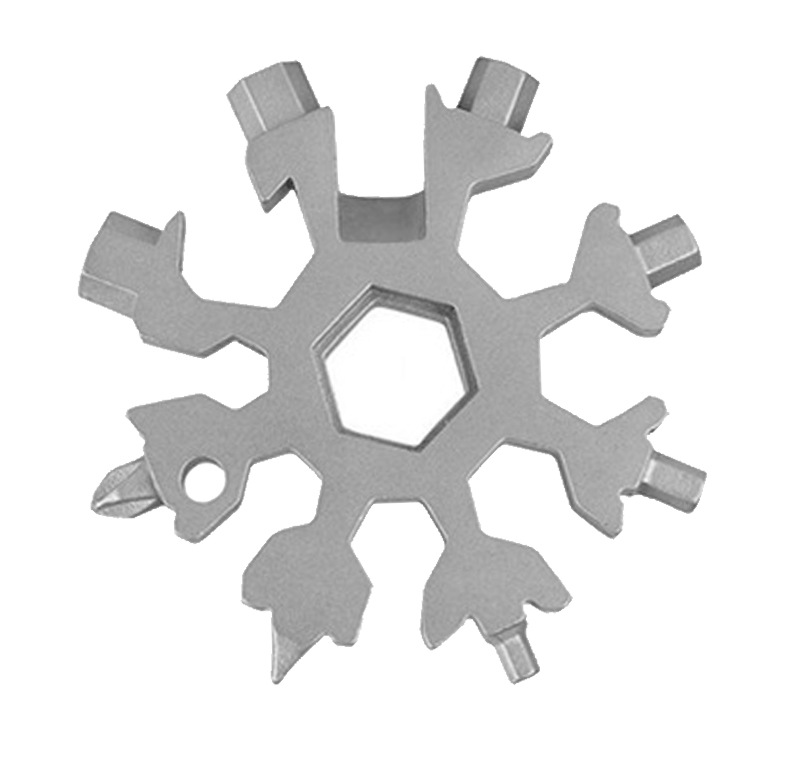 Wholesale of Gotuan 420 stainless steel octagonal tool 18-in-one multi-functional small tool octagonal snowflake wrench undefined