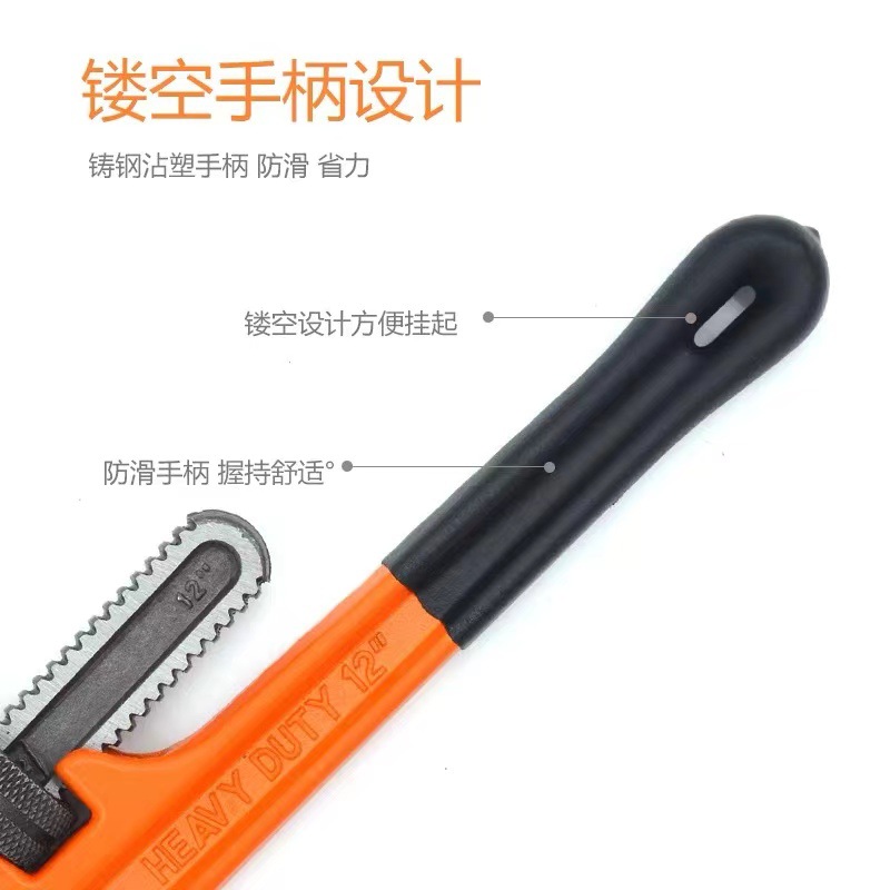 Household pipe wrenches, American heavy-duty pipe wrenches, pipe pliers, multi-functional live pliers, hook-shaped pipe wrenches, plumbing tools Application Scenario